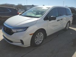 Salvage cars for sale at auction: 2021 Honda Odyssey LX