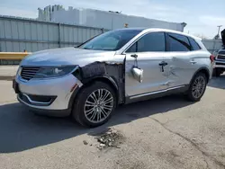 Salvage cars for sale at Dyer, IN auction: 2016 Lincoln MKX Reserve
