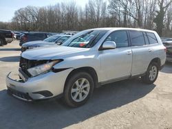 Toyota salvage cars for sale: 2013 Toyota Highlander Base