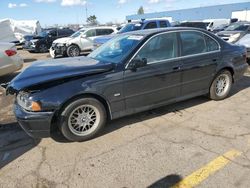 Salvage cars for sale at Woodhaven, MI auction: 2002 BMW 525 I Automatic