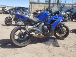 Salvage cars for sale from Copart Colorado Springs, CO: 2013 Kawasaki EX650 E