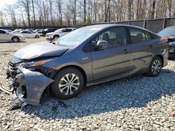 Salvage cars for sale at Waldorf, MD auction: 2020 Toyota Prius Prime LE