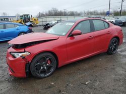 Salvage cars for sale at Hillsborough, NJ auction: 2019 Alfa Romeo Giulia TI