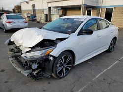 Salvage cars for sale at New Britain, CT auction: 2021 Nissan Sentra SR