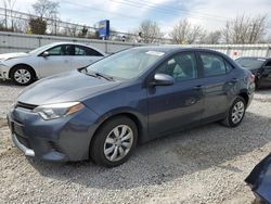 Salvage cars for sale from Copart Walton, KY: 2015 Toyota Corolla L