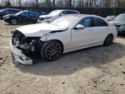 Salvage cars for sale at Waldorf, MD auction: 2018 Mercedes-Benz S 560