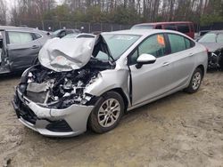 Salvage cars for sale from Copart Waldorf, MD: 2019 Chevrolet Cruze LS