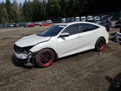 Salvage cars for sale at Graham, WA auction: 2017 Honda Civic EX