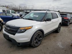 Salvage cars for sale at North Billerica, MA auction: 2015 Ford Explorer Sport