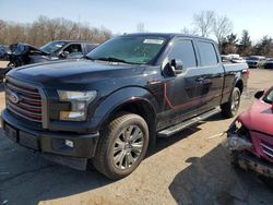 Salvage cars for sale at New Britain, CT auction: 2017 Ford F150 Supercrew