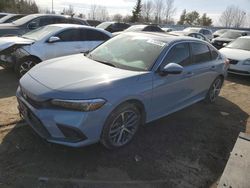 Salvage cars for sale at Bowmanville, ON auction: 2022 Honda Civic Touring