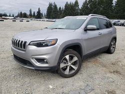 Salvage cars for sale at Graham, WA auction: 2021 Jeep Cherokee Limited