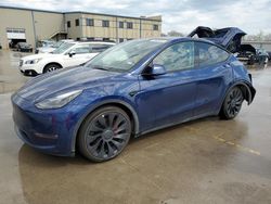 Salvage cars for sale at Wilmer, TX auction: 2022 Tesla Model Y