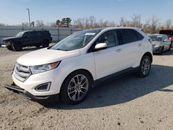 Salvage cars for sale at Lumberton, NC auction: 2016 Ford Edge Titanium