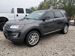 Ford salvage cars for sale: 2017 Ford Explorer XLT