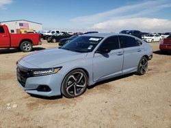 Salvage cars for sale at Amarillo, TX auction: 2021 Honda Accord Sport SE
