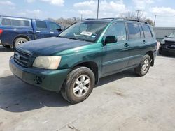 Salvage cars for sale from Copart Wilmer, TX: 2002 Toyota Highlander Limited