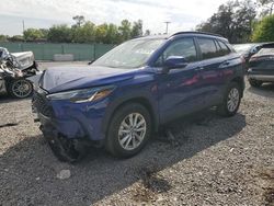 Salvage cars for sale from Copart Riverview, FL: 2022 Toyota Corolla Cross LE