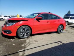 Salvage cars for sale at Woodhaven, MI auction: 2018 Honda Civic EX