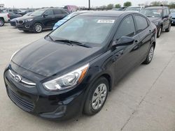 Salvage cars for sale at Grand Prairie, TX auction: 2016 Hyundai Accent SE