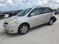 Salvage cars for sale at West Palm Beach, FL auction: 2004 Toyota Sienna XLE