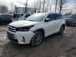 Salvage cars for sale from Copart Central Square, NY: 2018 Toyota Highlander SE