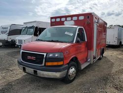 Salvage trucks for sale at Brookhaven, NY auction: 2015 GMC Savana Cutaway G4500