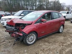 Salvage cars for sale at North Billerica, MA auction: 2016 Ford C-MAX Premium SEL