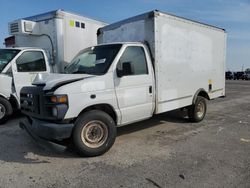 Salvage trucks for sale at Jacksonville, FL auction: 2014 Ford Econoline E350 Super Duty Cutaway Van