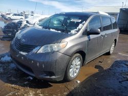 Toyota Sienna LE salvage cars for sale: 2012 Toyota Sienna LE