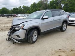 Salvage cars for sale from Copart Ocala, FL: 2021 Volkswagen Atlas SE