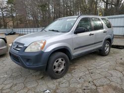 Salvage cars for sale at Austell, GA auction: 2006 Honda CR-V LX