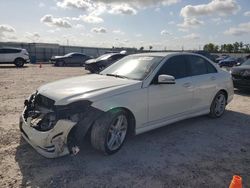 Salvage cars for sale at Houston, TX auction: 2012 Mercedes-Benz C 300 4matic