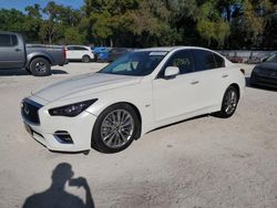 Salvage cars for sale from Copart Ocala, FL: 2018 Infiniti Q50 Luxe