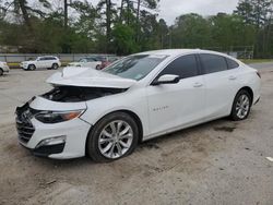 Chevrolet salvage cars for sale: 2020 Chevrolet Malibu LT