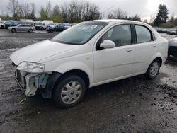 Salvage cars for sale from Copart Portland, OR: 2005 Chevrolet Aveo Base