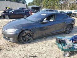 Salvage cars for sale at Seaford, DE auction: 2015 Tesla Model S 90D