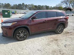 Vehiculos salvage en venta de Copart Fairburn, GA: 2019 Toyota Highlander SE