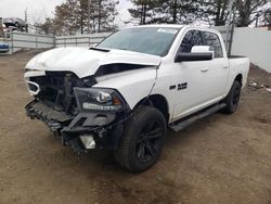 Salvage cars for sale from Copart New Britain, CT: 2018 Dodge RAM 1500 Sport