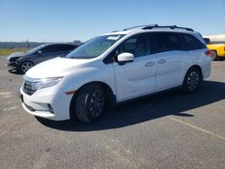 Salvage cars for sale at Sacramento, CA auction: 2021 Honda Odyssey EXL