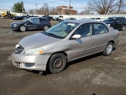 Salvage cars for sale from Copart New Britain, CT: 2003 Toyota Corolla CE