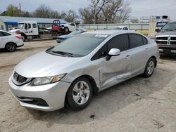 Vehiculos salvage en venta de Copart Wichita, KS: 2013 Honda Civic LX