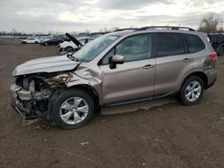 Salvage cars for sale from Copart London, ON: 2015 Subaru Forester 2.5I Limited