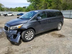 KIA Sedona EX salvage cars for sale: 2015 KIA Sedona EX