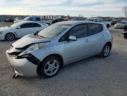 Salvage cars for sale at Kansas City, KS auction: 2013 Nissan Leaf S