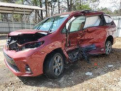 Toyota Sienna SE salvage cars for sale: 2020 Toyota Sienna SE