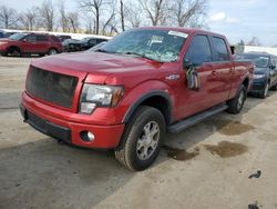 Salvage trucks for sale at Bridgeton, MO auction: 2012 Ford F150 Supercrew