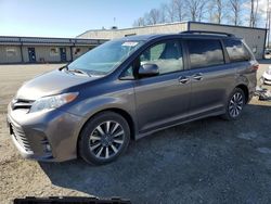 Toyota Sienna xle salvage cars for sale: 2018 Toyota Sienna XLE