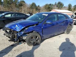 Hyundai salvage cars for sale: 2021 Hyundai Elantra Blue