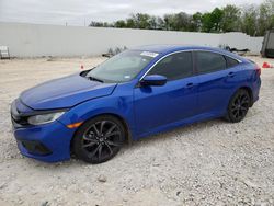 Salvage cars for sale from Copart New Braunfels, TX: 2019 Honda Civic Sport